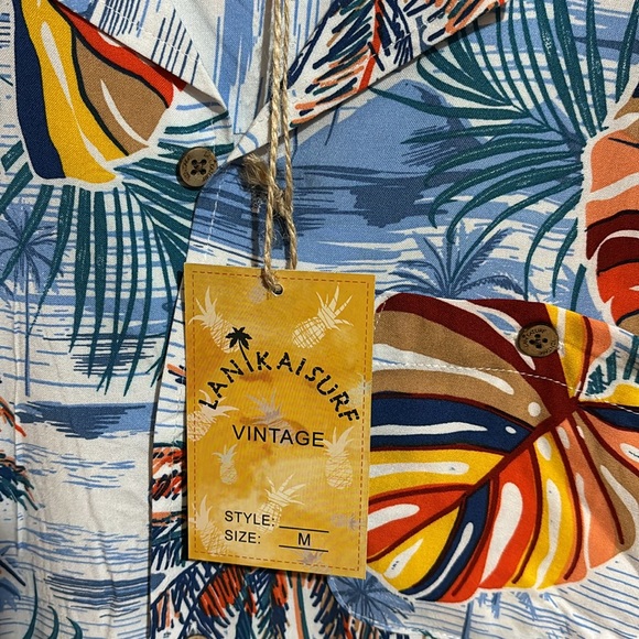 Men’s Hawaiian button-down shirt, size medium Lanikai Surf - Picture 3 of 3